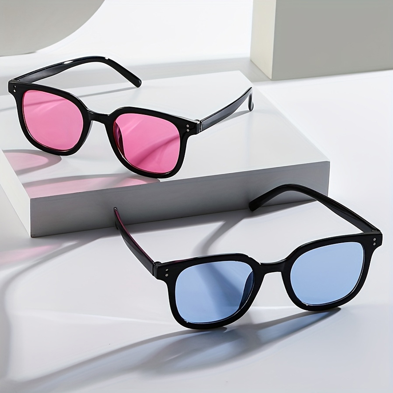 2 styles disponibles : lunettes de soleil classiques à monture noire – unisexe, verres polarisés ou miroir bleu, protection UV400 pour la conduite
