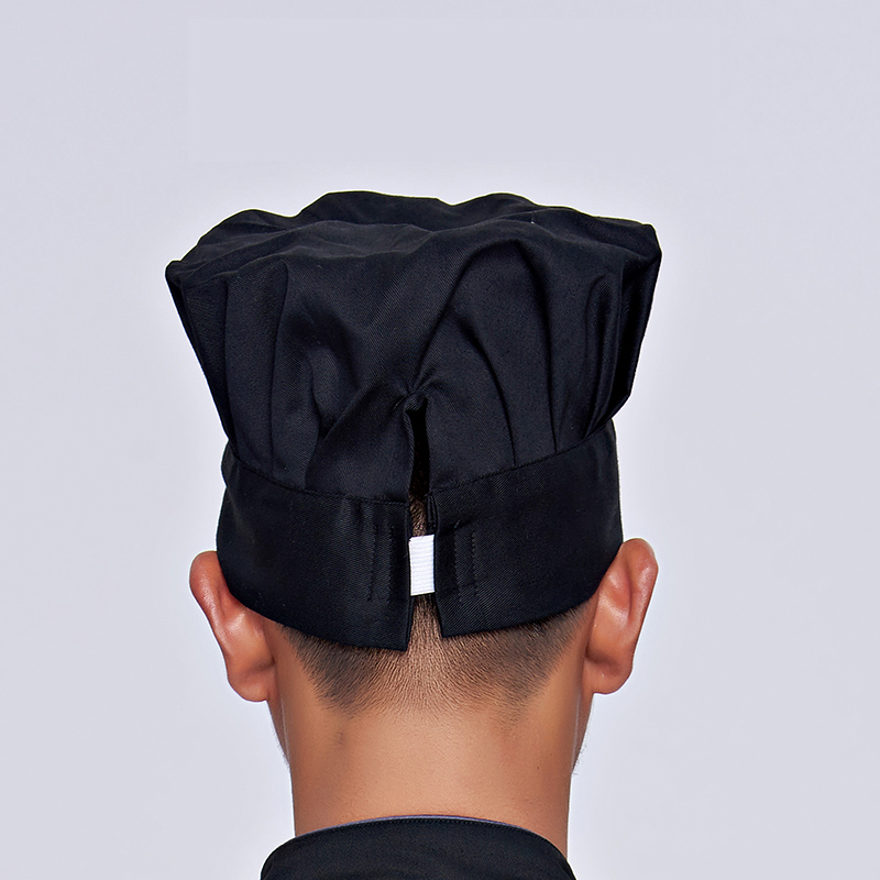 Chapeau de Chef de cuisine pour hommes, ajustable, élastique, pour boulanger, traiteur, casquette de cuisine à rayures, couvre-chef de travail, 1 pièce