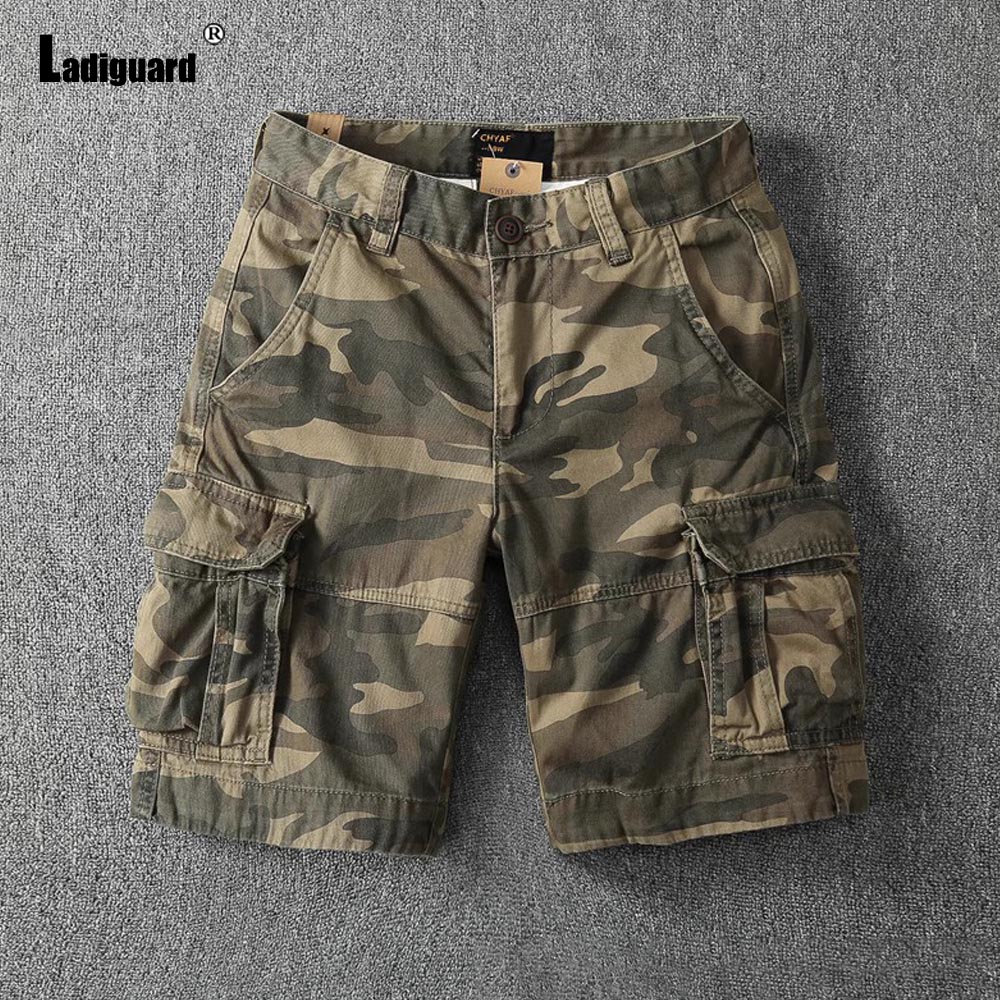 Short Cargo décontracté pour hommes, Style américain et européen, avec poche sur pied, short tactique classique, blanc, kaki, bas court d'extérieur, nouveau, 2025