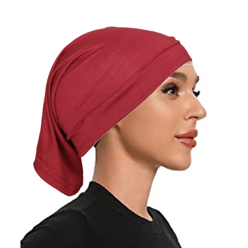 Bonnet Hijab sous écharpe pour femme, couvre-cou islamique, bonnet Sophia, chapeau musulman, ensemble de 6 pièces