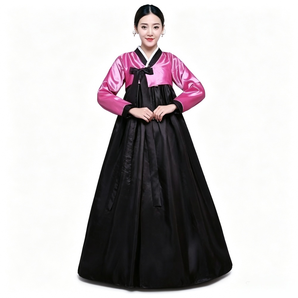 Hanbok traditionnel pour femmes, costume coréen, tenue de cérémonie de la cour, robe de danse pour le Nouvel An, les mariages et les fêtes.