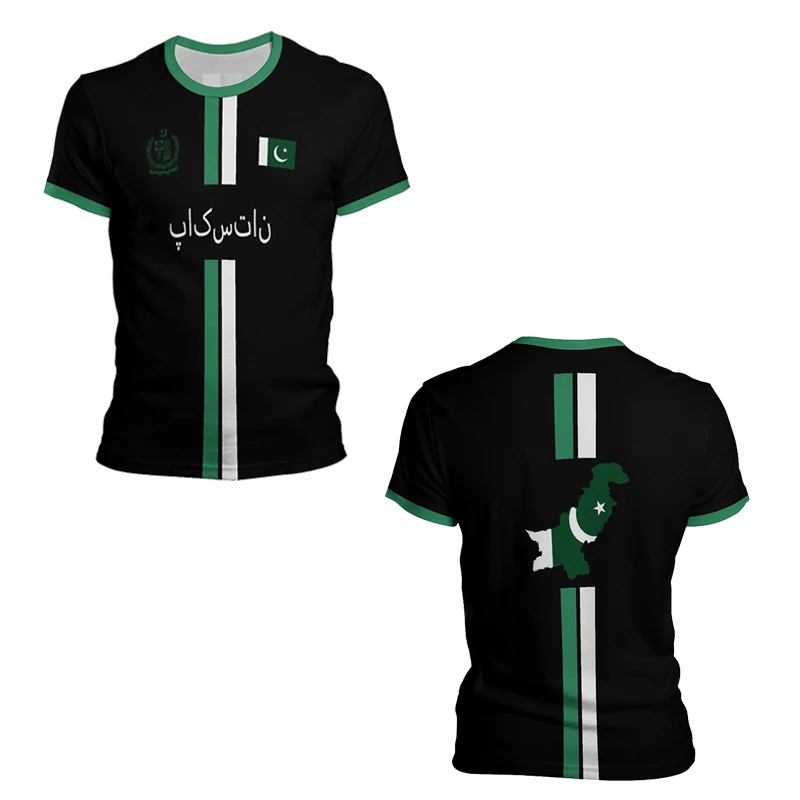 Maillots et t-shirts de football imprimés en 3D pour toute la famille de l'équipe nationale pakistanaise, parfaits pour les vêtements de sport