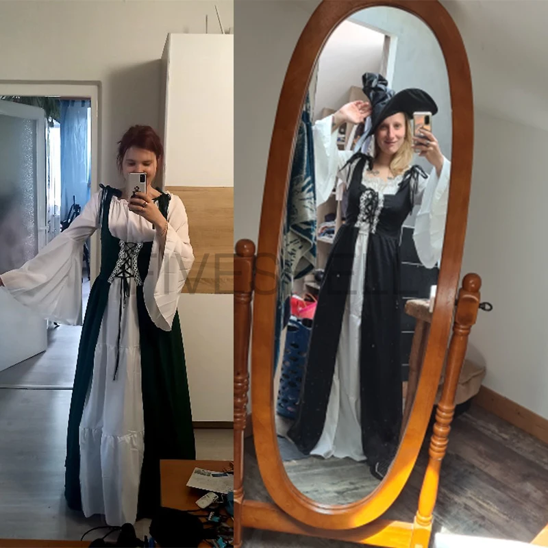 Costume de princesse Punk médiéval pour femmes, Robe victorienne pour palais, déguisement de fête de carnaval, Halloween Cosplay féminin
