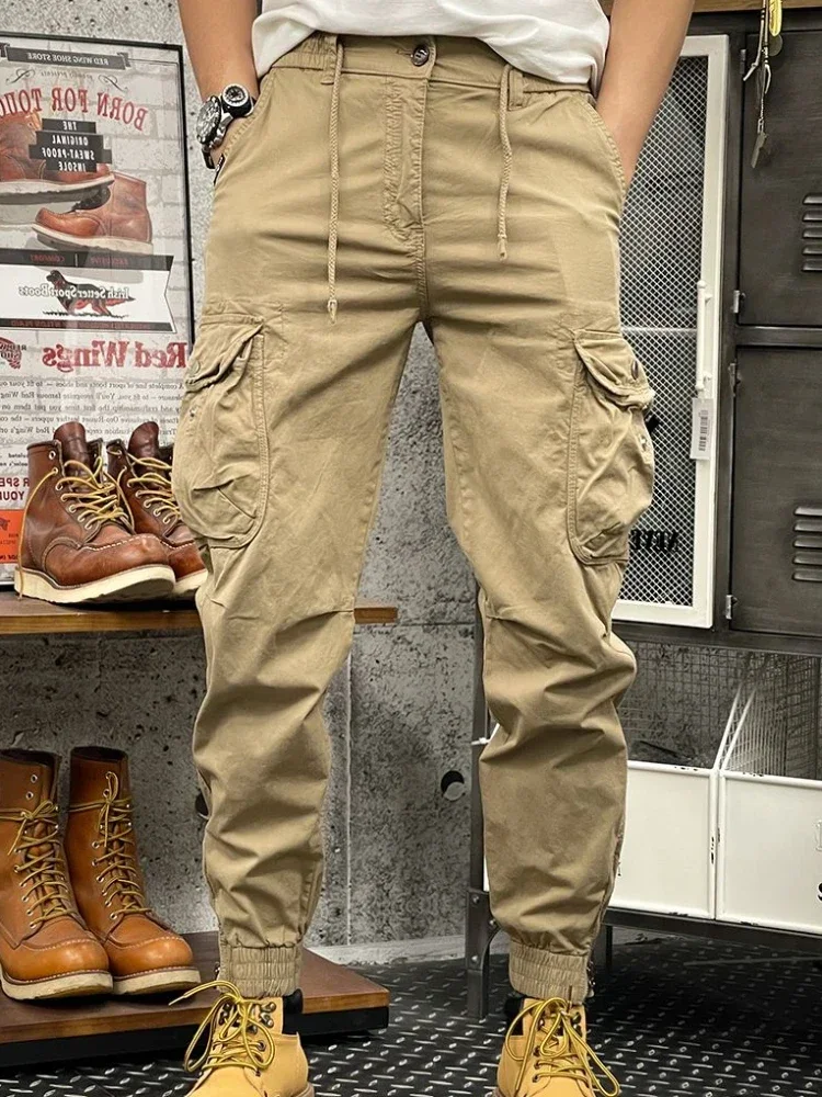 Pantalon cargo de luxe pour hommes, FjMan coréen, haute qualité, trekking d'hiver, vêtements de luxe, grande taille, Y2K, nouveau