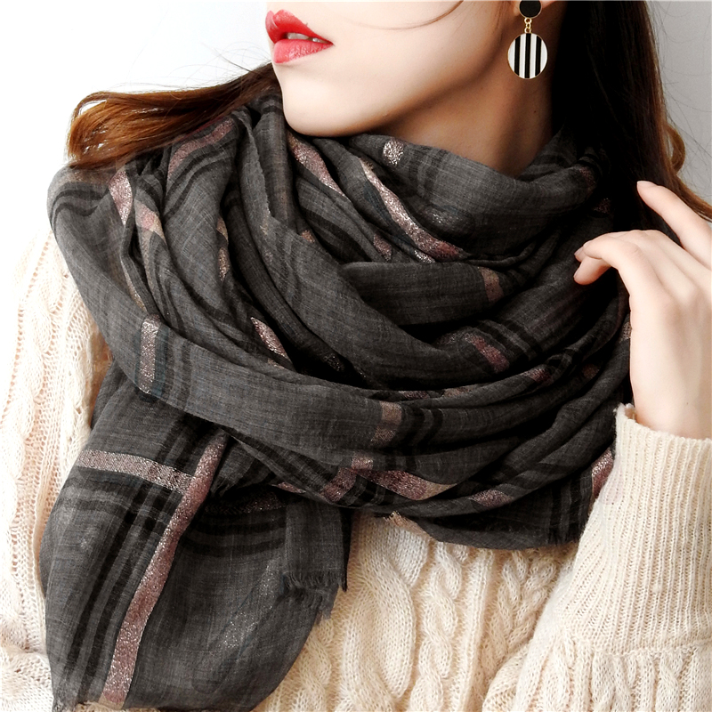 Femmes cachemire écharpe avec chaud longues enveloppes écharpe automne écharpe angleterre classique Plaid cachemire foulards 2020 mode luxe châle