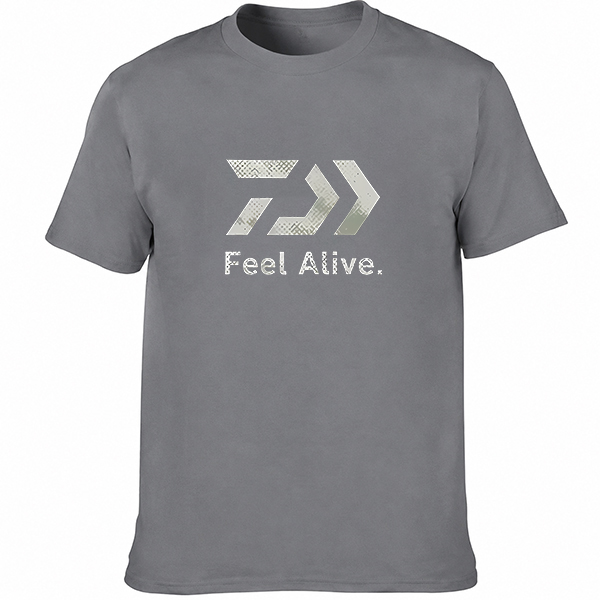T-shirt graphique respirant unisexe pour hommes et femmes, streetwear décontracté à manches courtes, imprimé lettres et flèches, pour la pêche en plein air