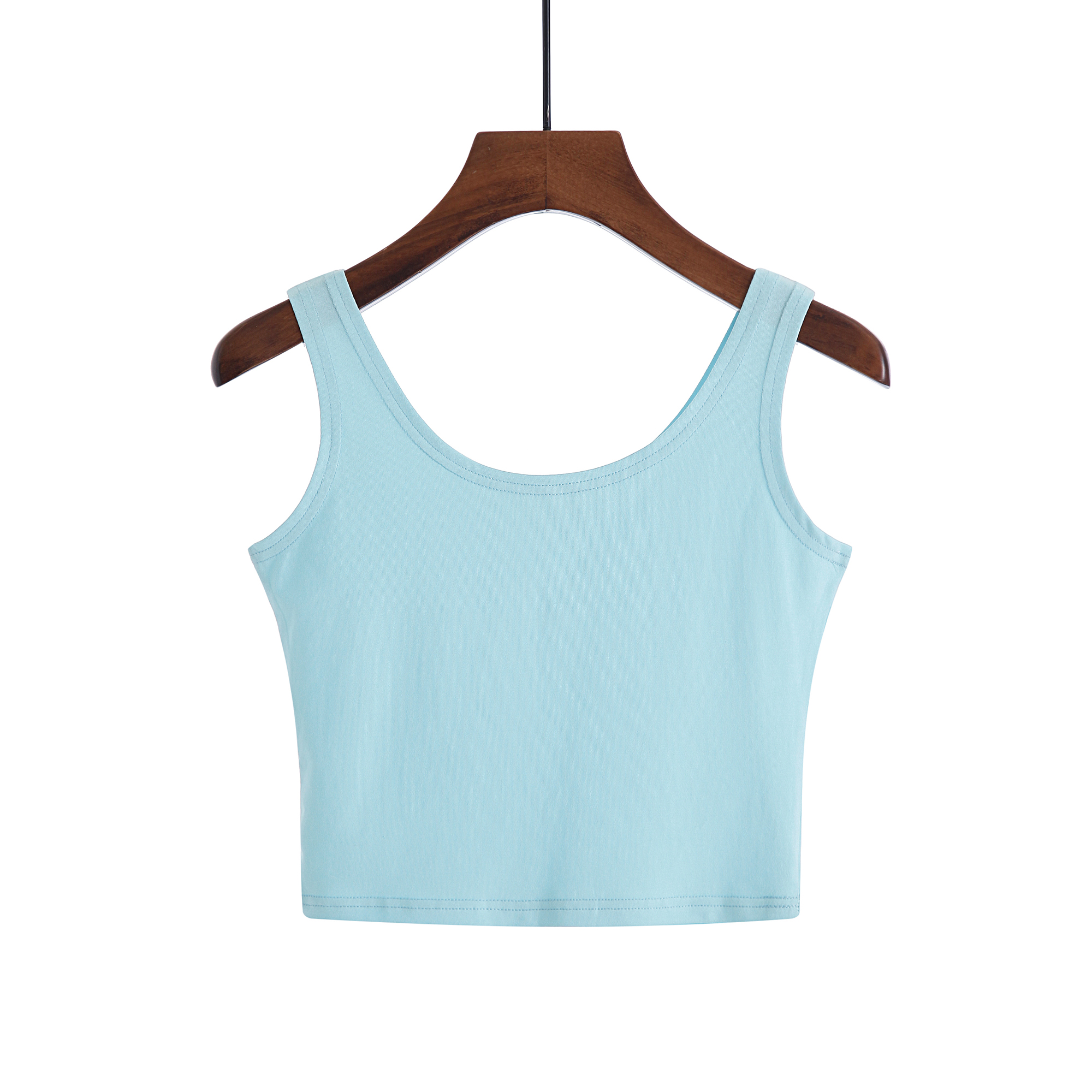 Débardeur court en 2024 coton pour femme, bustier tubulaire, couleur bonbon, mode, sexy, décontracté, gla2XL, 100%