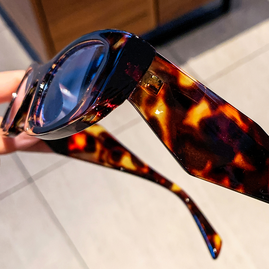 Lunettes ovales rétro à jambes larges pour femmes, 1 pièce, personnalité tendance, Cool, Style de rue, cadeau de vacances, fête quotidienne, Gathe