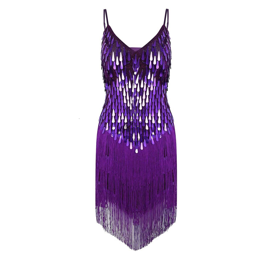 Robe de brevLatine à Franges pour Femme, Rouge, Bleu, Or, Sexy, Paillettes, Salsa, Salle de Bal, Tango, Cha, Cha, Régions ba, Samba