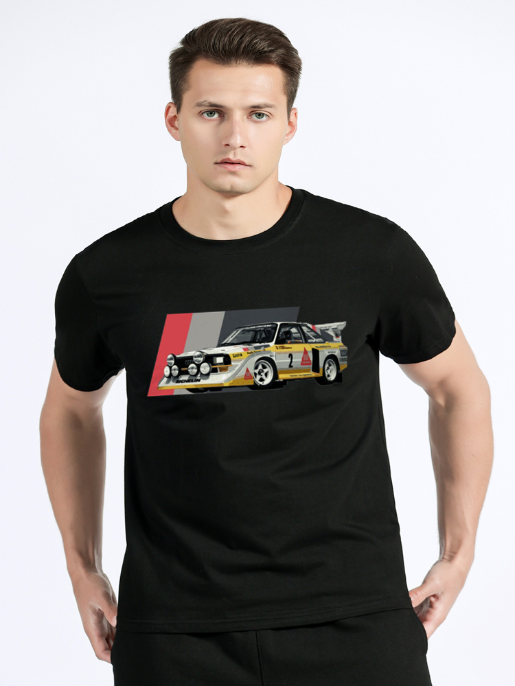 Sport S1 E2 groupe B voiture de rallye Stig Blomqvist Mikkola et Walter T-Shirt décontracté T-Shirt couverture en coton vêtements pour hommes unisexe T-Shirt