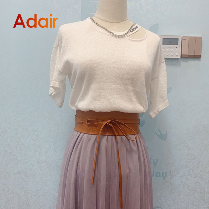 Mode femmes ceinture pour robe en cuir nœud papillon larges ceintures ceinture manteau Corset concepteur de luxe marque couleur unie ceinture DT007