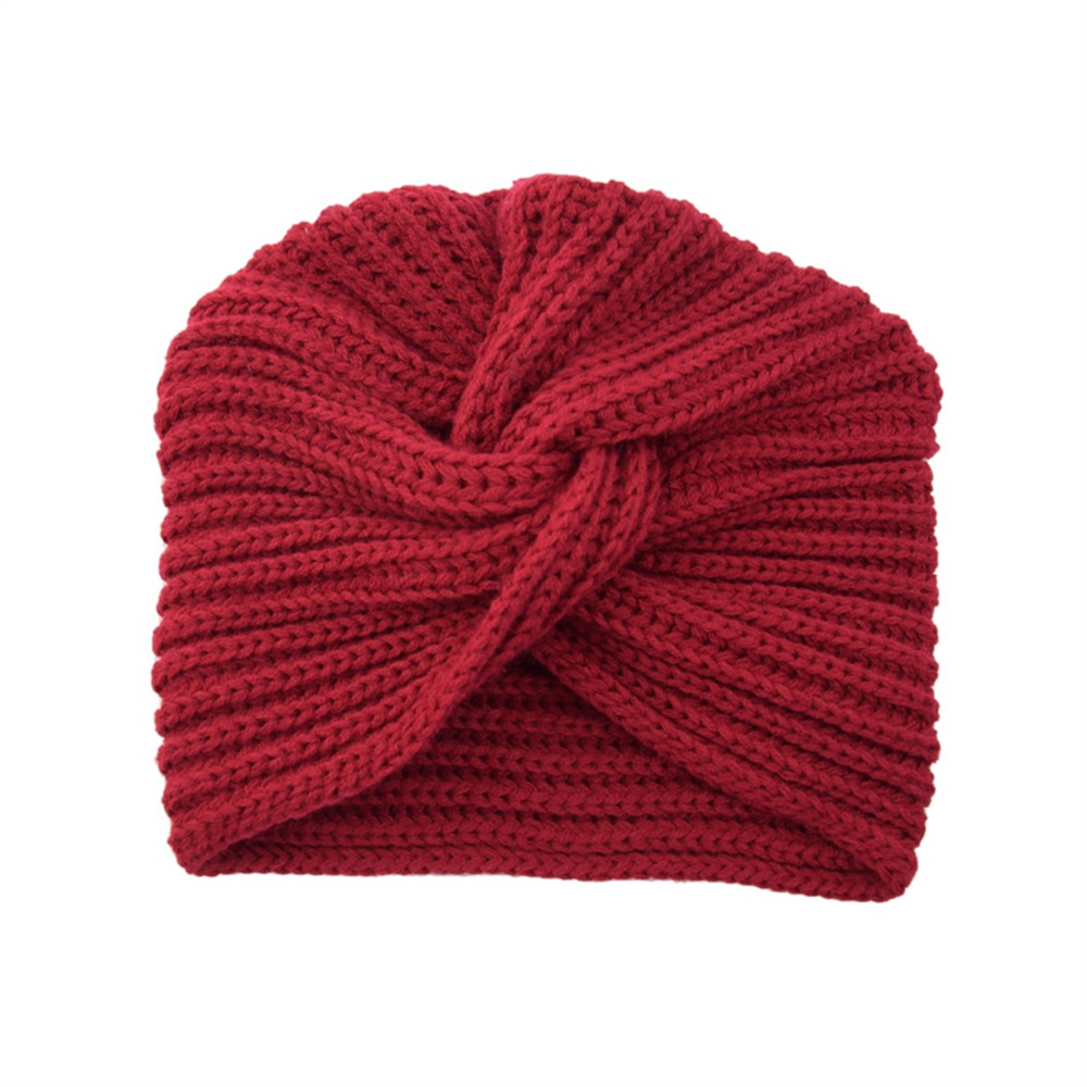 Chapeau Turban tricoté pour femmes, bohémien, cachemire, tête enveloppante croisée, Bonnet en laine indienne