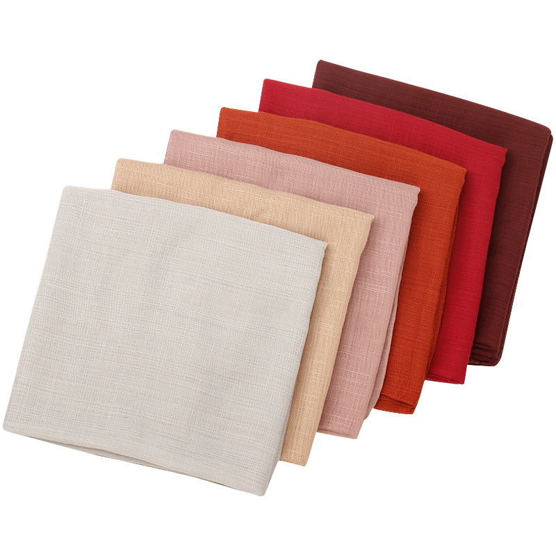 Geebro nouvelle mode femmes couleur unie Foulard Foulard Snood Foulard femme Foulard châle foulards rétro tête cou soie