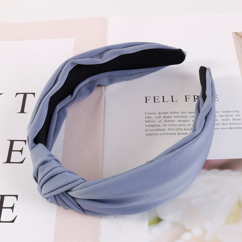 Serre-tête tendance pour femme, bandeau uni, accessoires capillaires classiques pour filles, turban DIY, bandeau pour cheveux, cerceau à cheveux