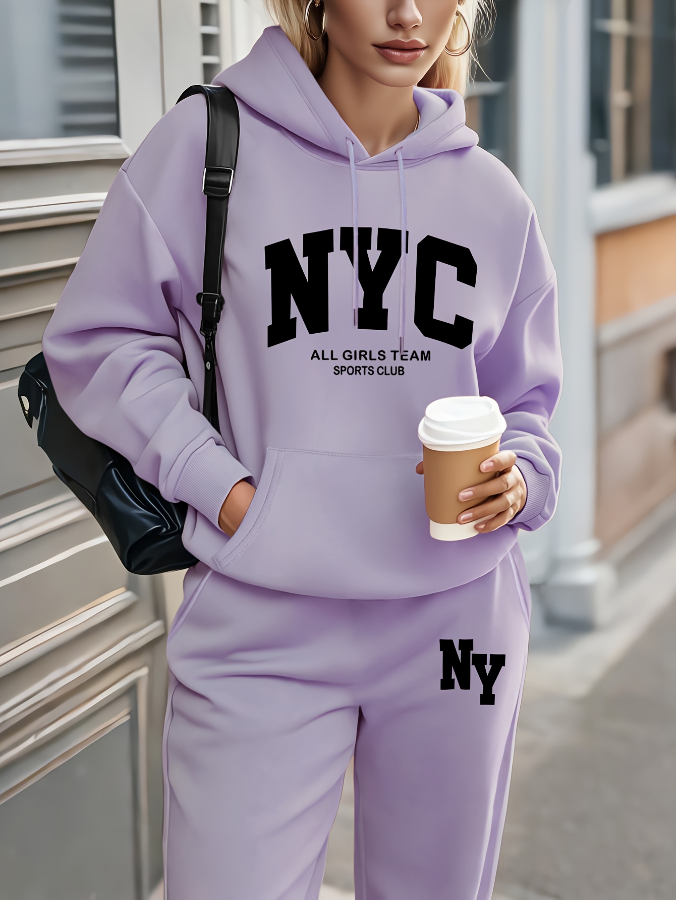 Ensembles de pantalons pour femmes, vêtements de haute qualité, sweat-shirt, pantalon de survêtement, costume à capuche, tenue d'automne et d'hiver en 2 pièces, survêtement pour femme