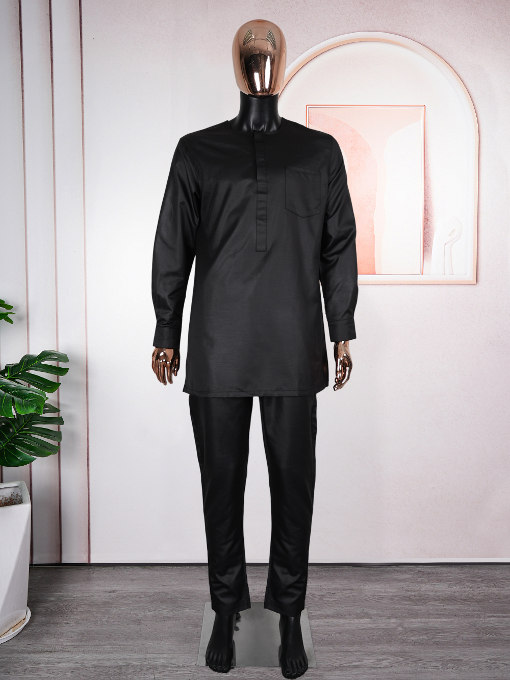 Vêtements africains pour hommes, ensemble Dashiki 3 pièces, hauts et pantalons brodés, costumes Bazin, vêtements de mariage musulman, vêtements de fête
