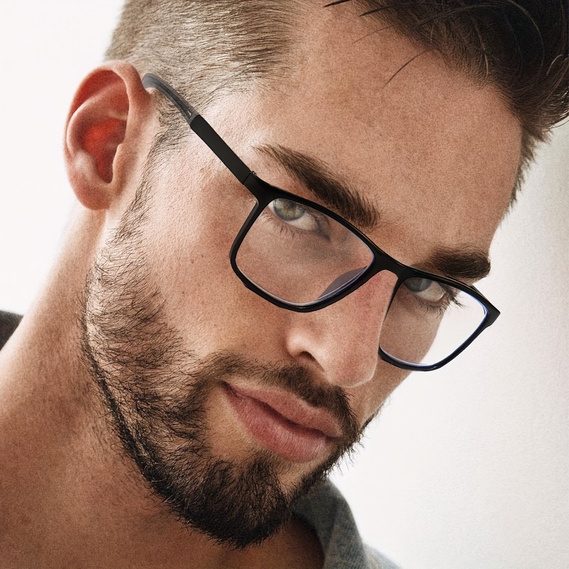 8 paires de lunettes de lecture rectangulaires simples et élégantes avec branches antidérapantes, conçues pour les hommes et les femmes