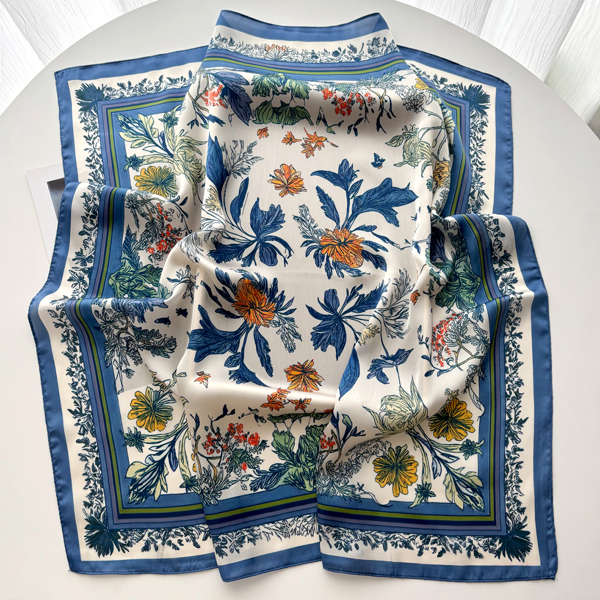 Nouveau Foulard Imprimé en Soie Imitation pour Femme, Carré, Bandana, Bandeau, Écharpe de Cou, Bandeaux pour Cheveux 2026