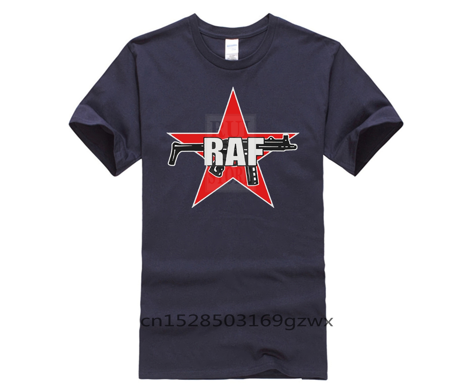 T-shirt blanc à manches courtes pour hommes, T-shirt à col rond, Impression de tendance de l'armée rouge, RAF, Nouveau design d'été, 100% coton