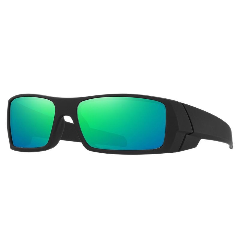 Lunettes polarisées à monture carrée, monture complète UV400 pour le cyclisme/pêche, lunettes de soleil pour sports de plein air, lentilles résistantes aux rayures