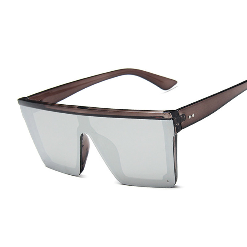 Lunettes de soleil carrées surdimensionnées pour femmes, lunettes de soleil vintage pour femmes, grand cadre, nuances noires, marque de luxe, mode, nouveau, UV400