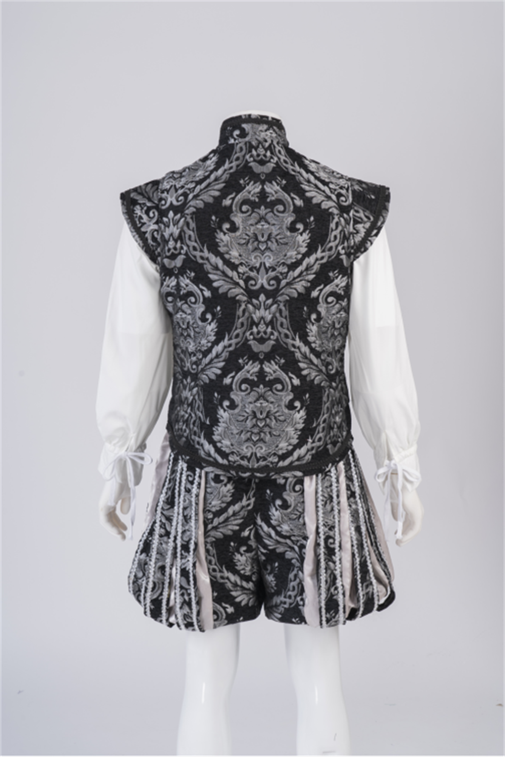 15ème siècle Renaissance Tudor Elizabeth roi Prince Cosplay Costume tenues gilet avec pantalon ensemble complet luxueux brodé Tudo