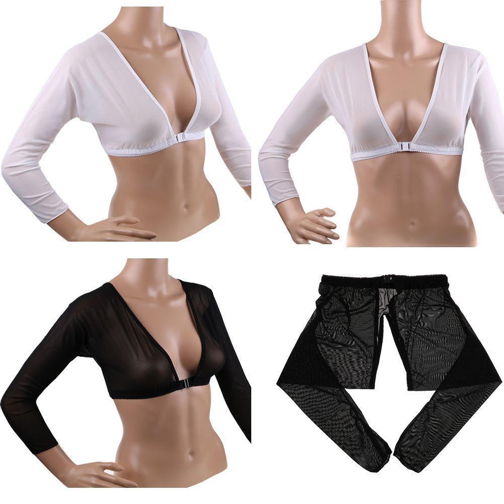 Hauts pour femmes à manches longues, style mode, avec boutons sur le devant, en maille, blancs, avec manches cache-bras et épaulettes