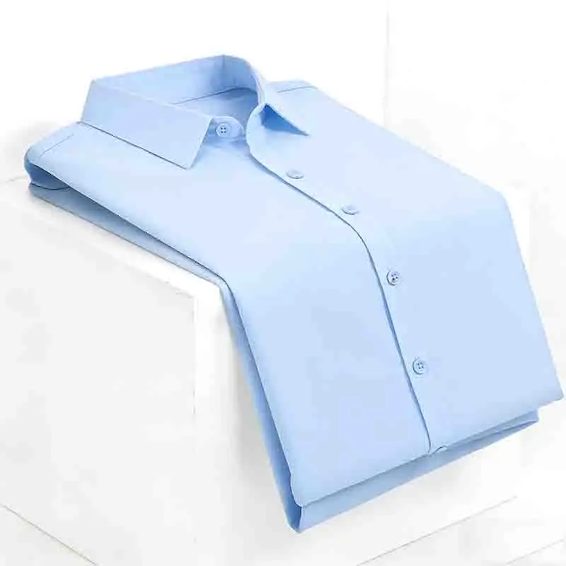 Chemise de mariage blanche à manches courtes pour homme, coupe ajustée, formelle, boutonnée, pour le marié et les fêtes