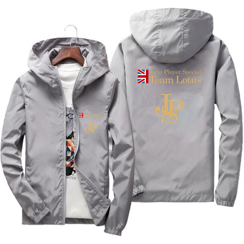 Hommes JPS John Player équipe spéciale grande taille vêtements de sport épais coupe-vent veste à capuche fermeture éclair pilote Parkas vêtements manteau 7XL