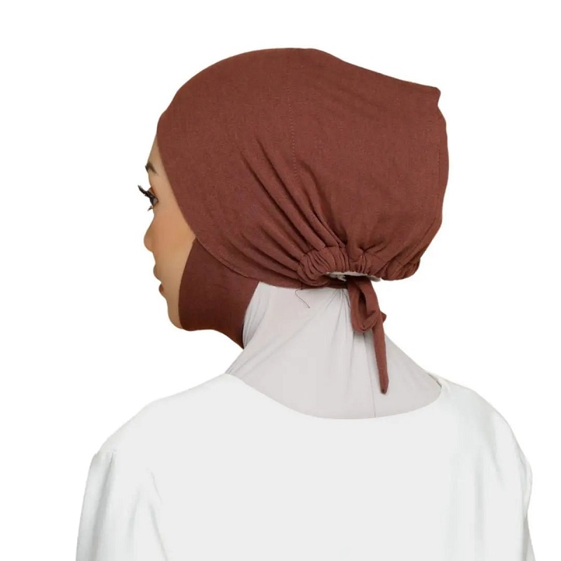 Nouveaux hijabs intérieurs en coton pour femmes musulmanes, bonnet en jersey extensible, turban islamique, chapeau, bonnet, foulards de loisirs pour femmes, 30*19CM