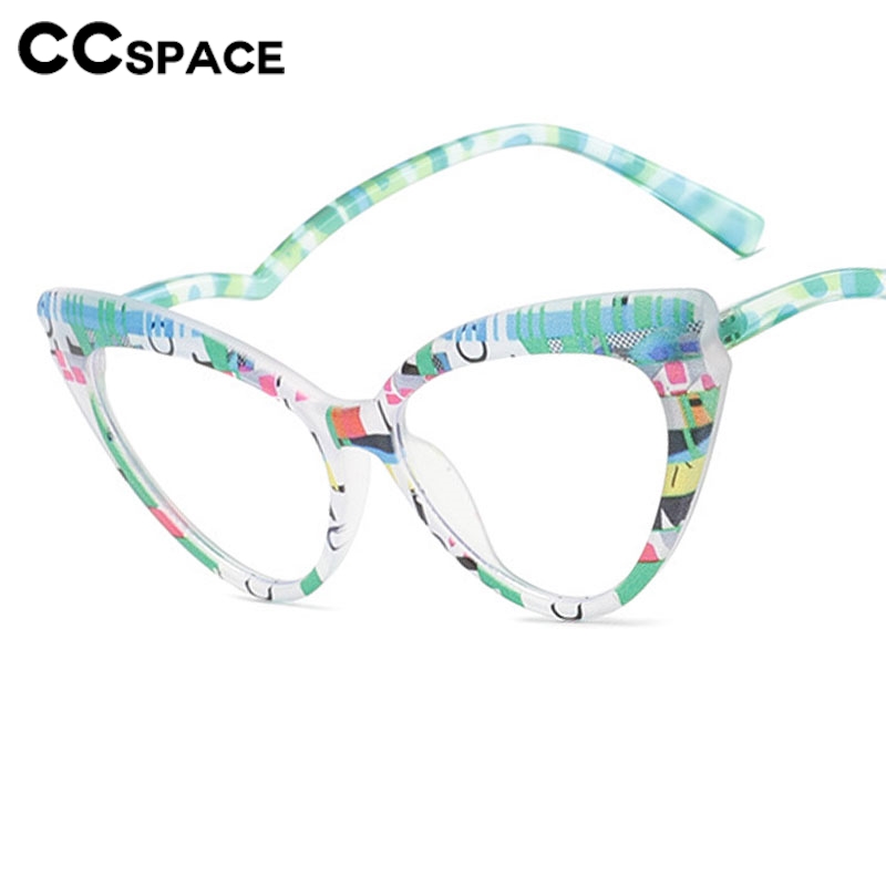 Lunettes œil de chat colorées pour femmes, mode arc-en-ciel classique, Anti-lumière bleue, verres transparents, monture optique