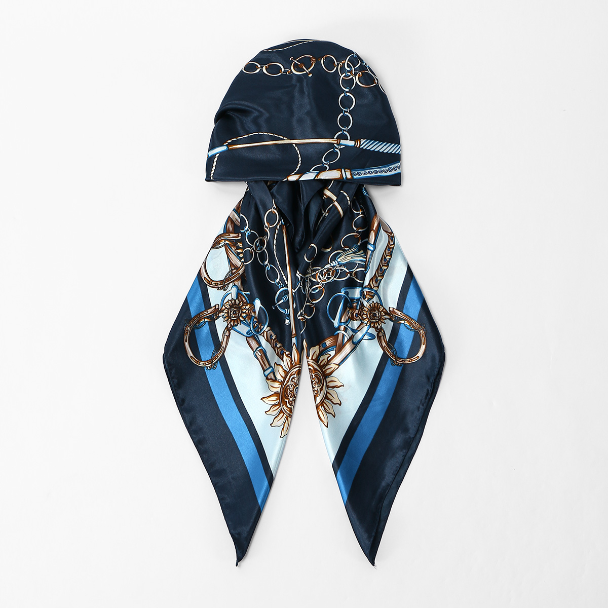 Nouveau Hijab Instantané Musulman, Bonnet Imprimé en Soie Satinée, Turban, Foulard, Bandeau Élastique pour Dormir, Bandana