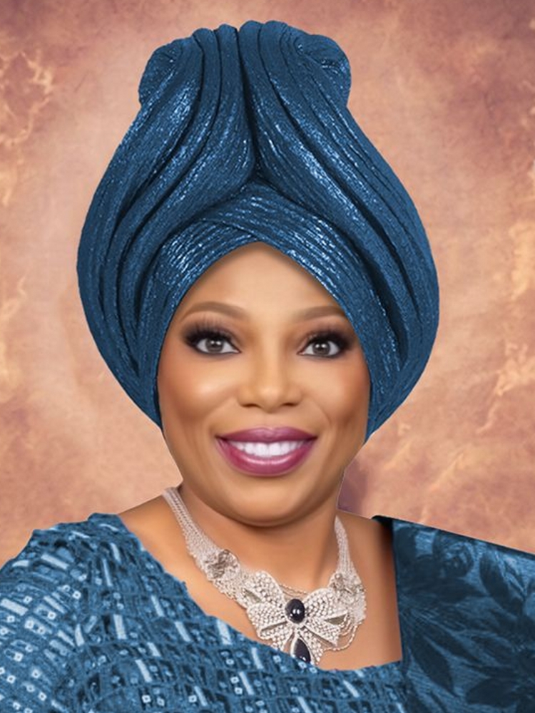 Casquette Turban plissée à paillettes pour femmes, enveloppe de tête pour dame, foulard musulman, chapeau, couvre-chef africain, 2025