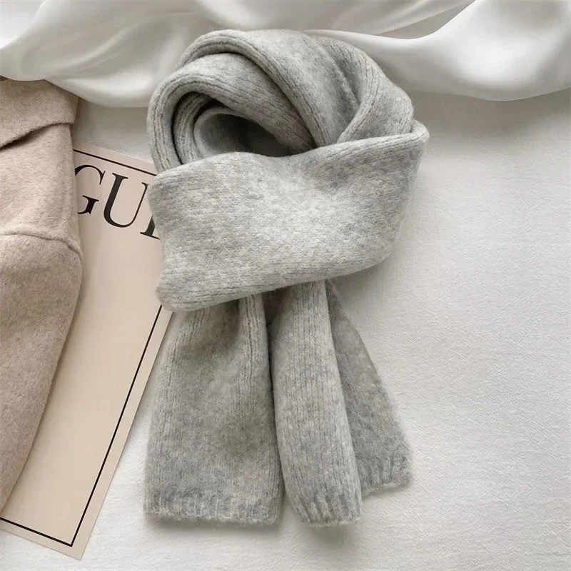 Dames cachemire écharpe femmes hiver chaud luxe couleur unie châle et enveloppes femme chaud épais laine foulard couverture Pashmina