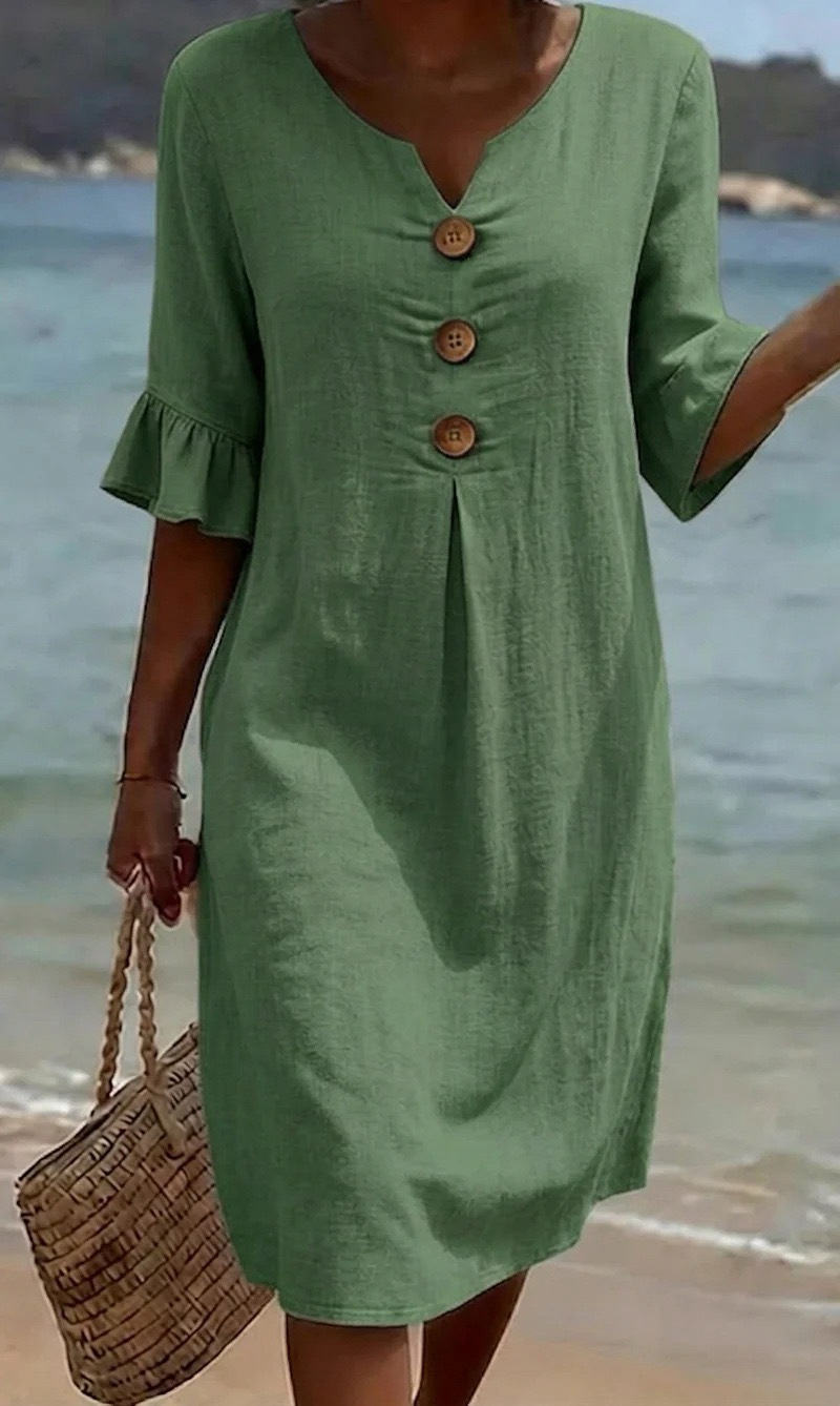 Robe Mi-Longue en Dentelle Patchwork pour Femme, Col Rond, Manches Courtes, Amissié, Broderie de Fleurs, Plissée, Tenue de ix, Été