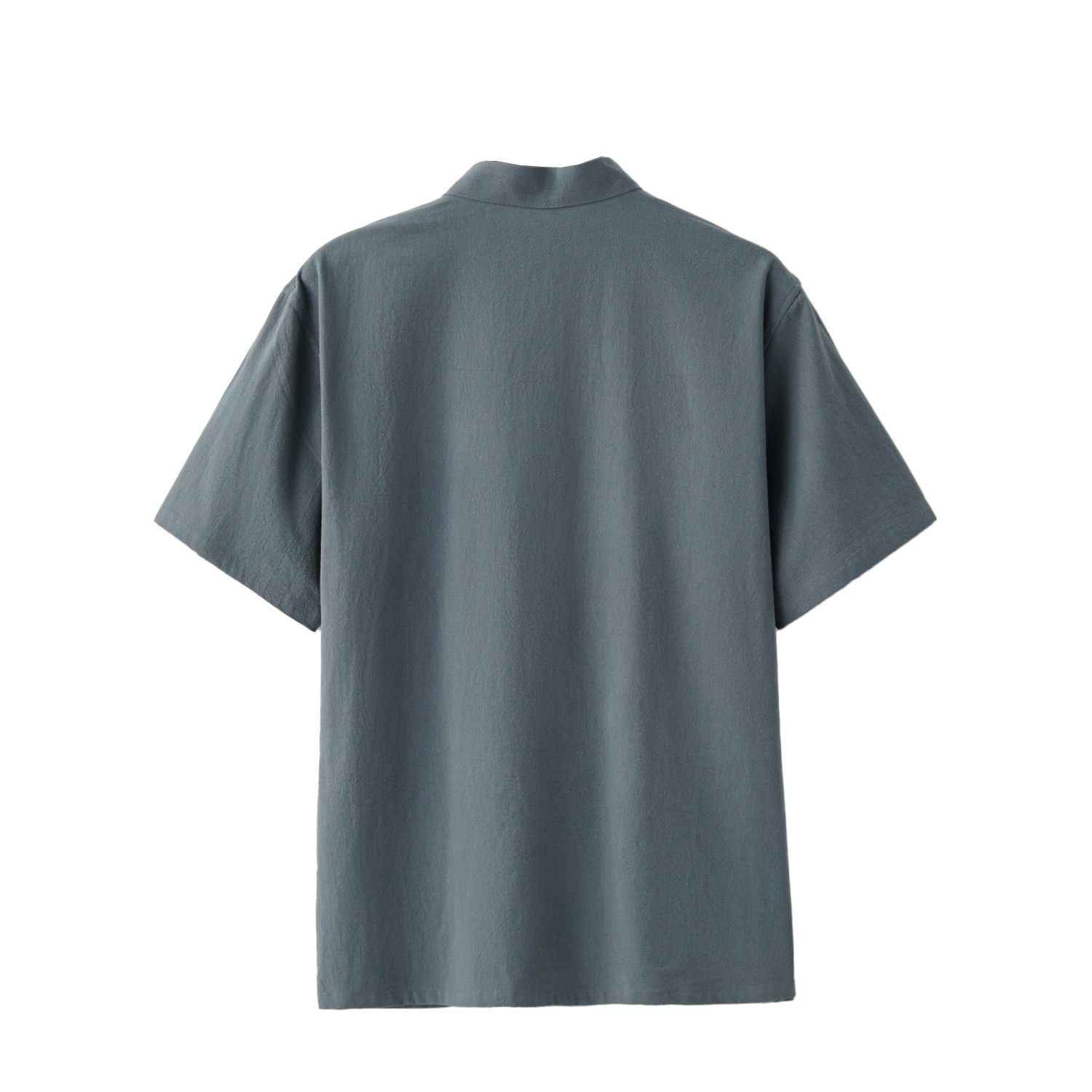 Chemise à manches courtes en pur coton de style traditionnel chinois pour homme, uniforme de Tai Chi, Kung Fu, Tang Zhuang, haut masculin