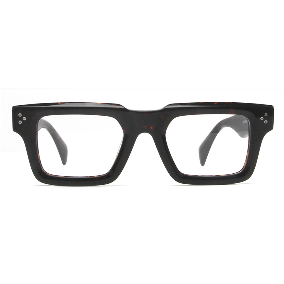 Chimoptics-Lunettes à monture carrée pour hommes et femmes, grosses montures rectangulaires en acétate, lunettes de délinquants, 138