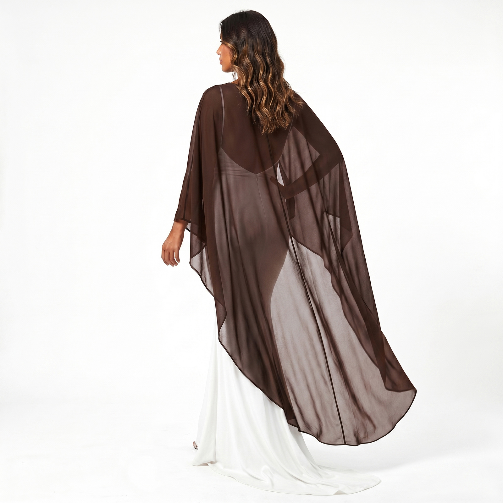 Hauts poncho transparents pour femmes, chemisiers cape asymétriques en maille, chemises tendance printemps-été 2026, cache-maillots pour la rue et la plage