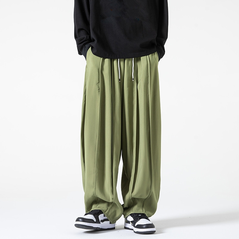 Pantalon à Jambes Larges pour Homme, Sarouel, Couleur Unie, Harajuku, Streetwear, Décontracté, Unisexe, FJPlus, Taille 5XL