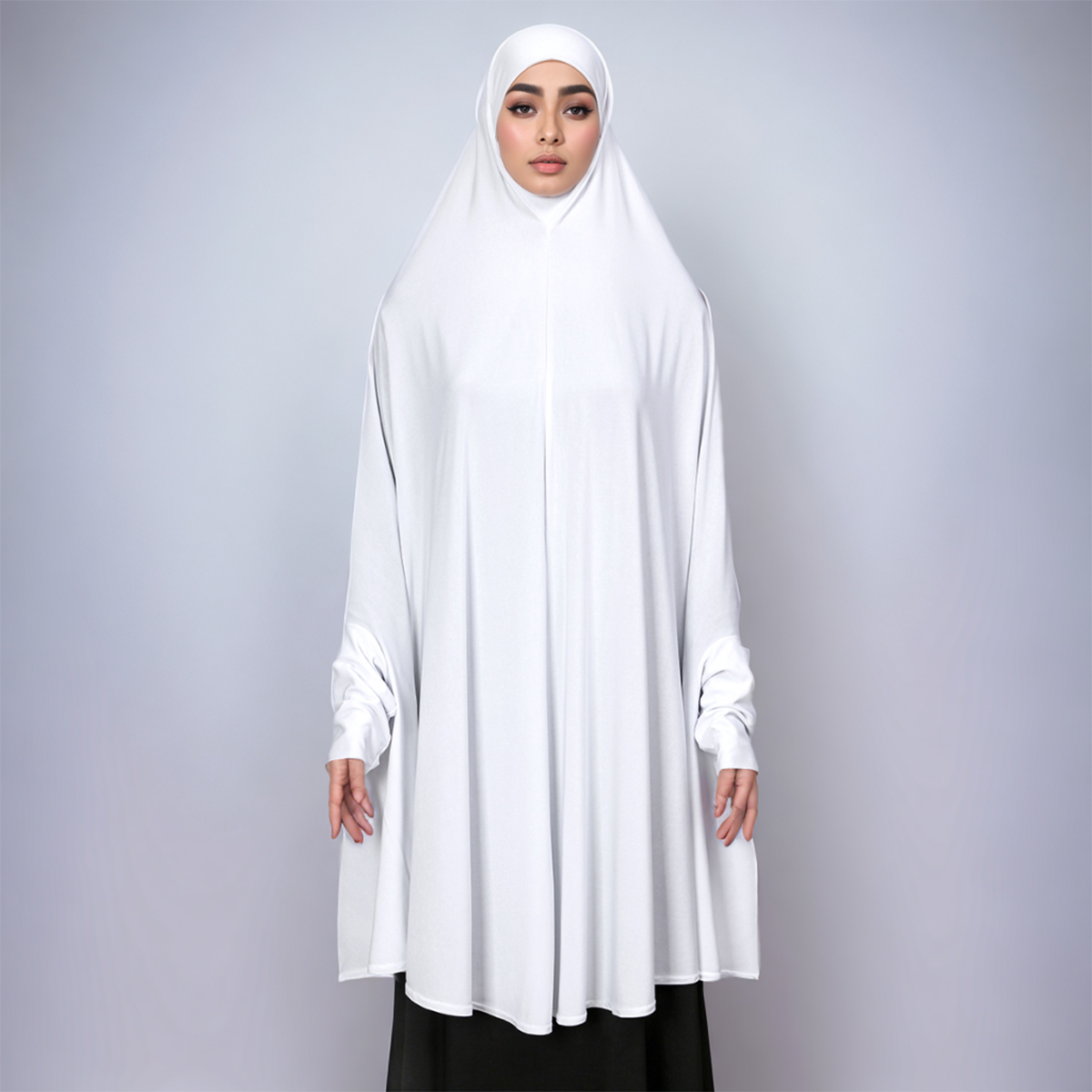 Nouveau chanvre mode musulman Hijab écharpe Khimar Ramdan Eid musulman Long Hijab couvre-chef femmes Jubha islamique Musulman prière vêtement