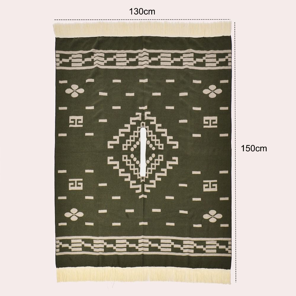 Écharpe Châle Épaisse et Chaude en Imitation Cachemire Style Western pour Homme et Femme – Idéale pour l'Hiver
