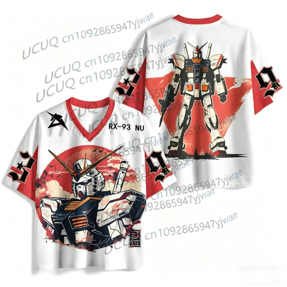 Nouveau Maillot de Football Anime Gundam Japonais 2026 pour Hommes et Femmes – T-shirt Sport Décontracté d'Été