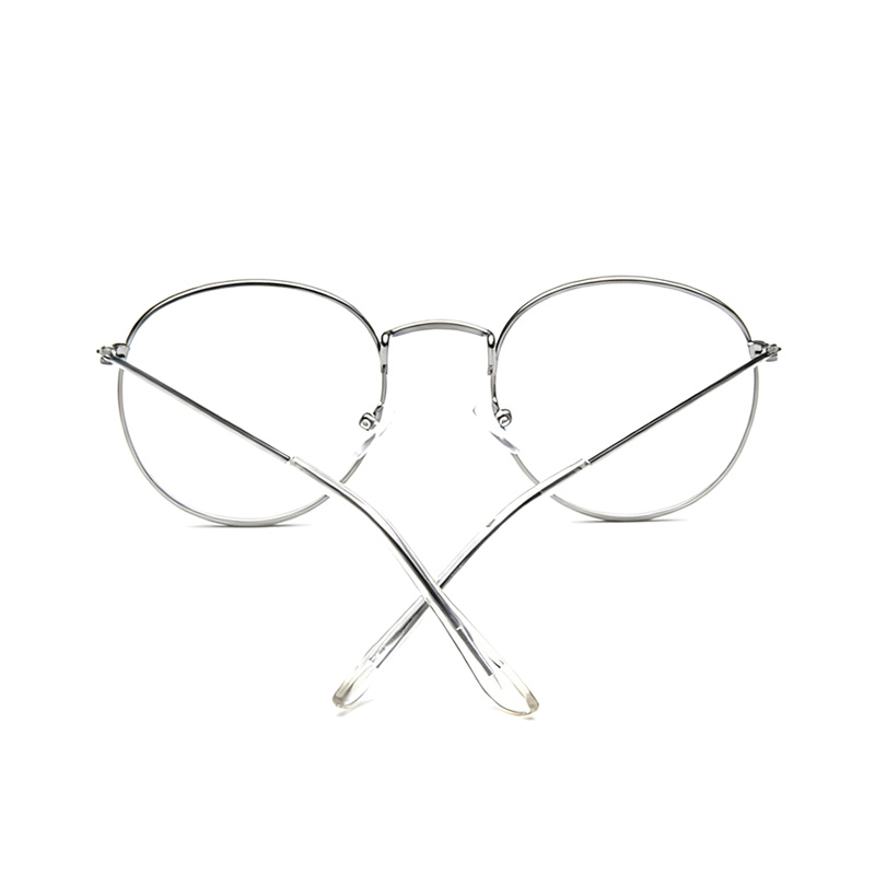 SHONEMES Lunettes rondes classiques monture en métal lunettes rétro unies or argent noir pour hommes femmes
