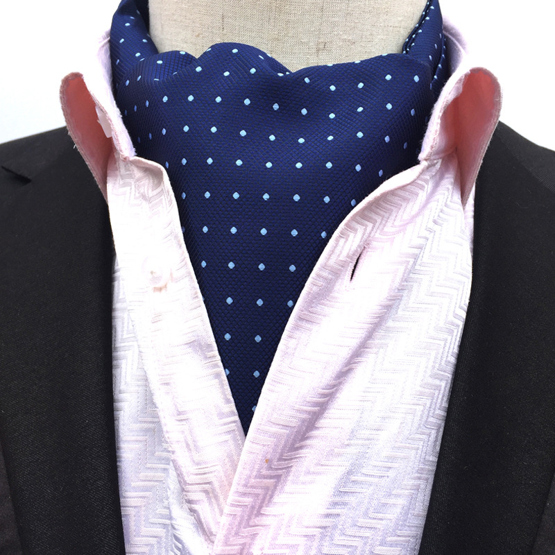 DANKEYISI haute qualité mode luxe soie impression hommes écharpe à pois foulards costume angleterre Jacquard homme affaires écharpe