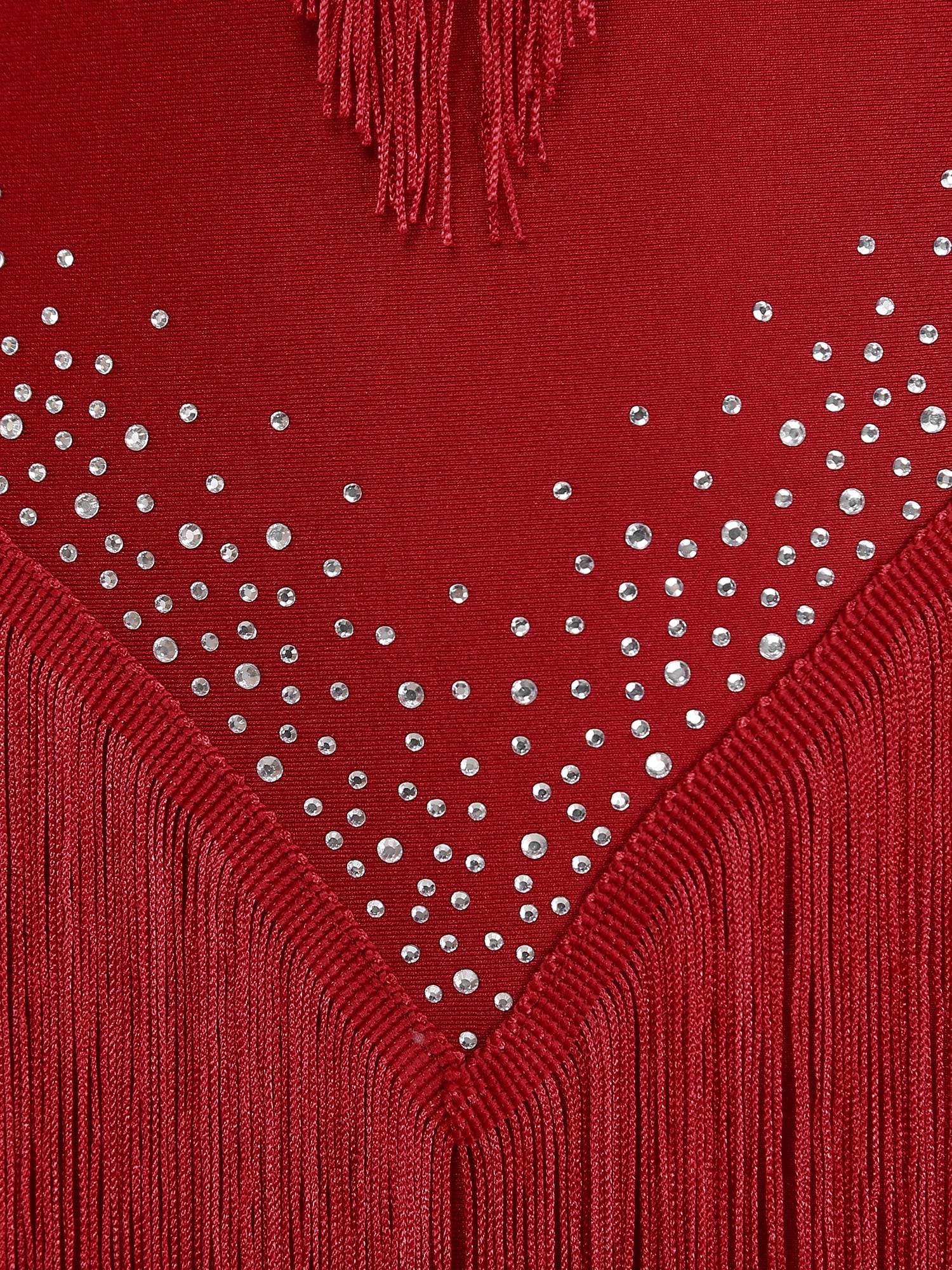 Costume de danse latine pour femmes, Cha-cha Samba Rumba, Costume de spectacle de patinage, manches longues, strass, robe à franges ou body, vêtements de danse