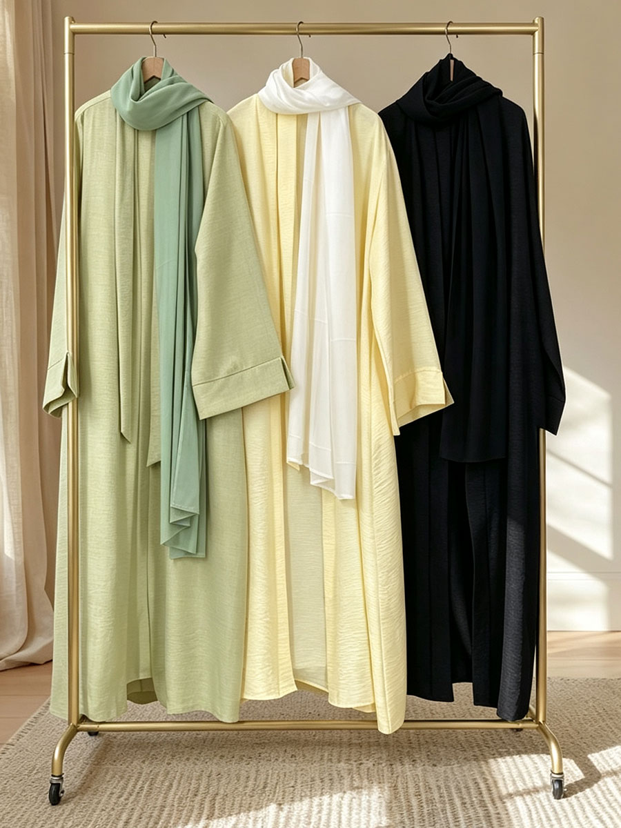 Robe Abaya Décontractée pour Femmes Musulmanes, Dubai, Manches Longues, Fendue, Grande Taille, Modeste, Robe Ample de Ramadan, Kaftan Femme, Vêtement Islamique