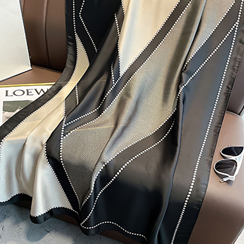 Écharpe de printemps pour femmes, Design de luxe, matériau en Polyester, écharpe lisse, châle doux, plage