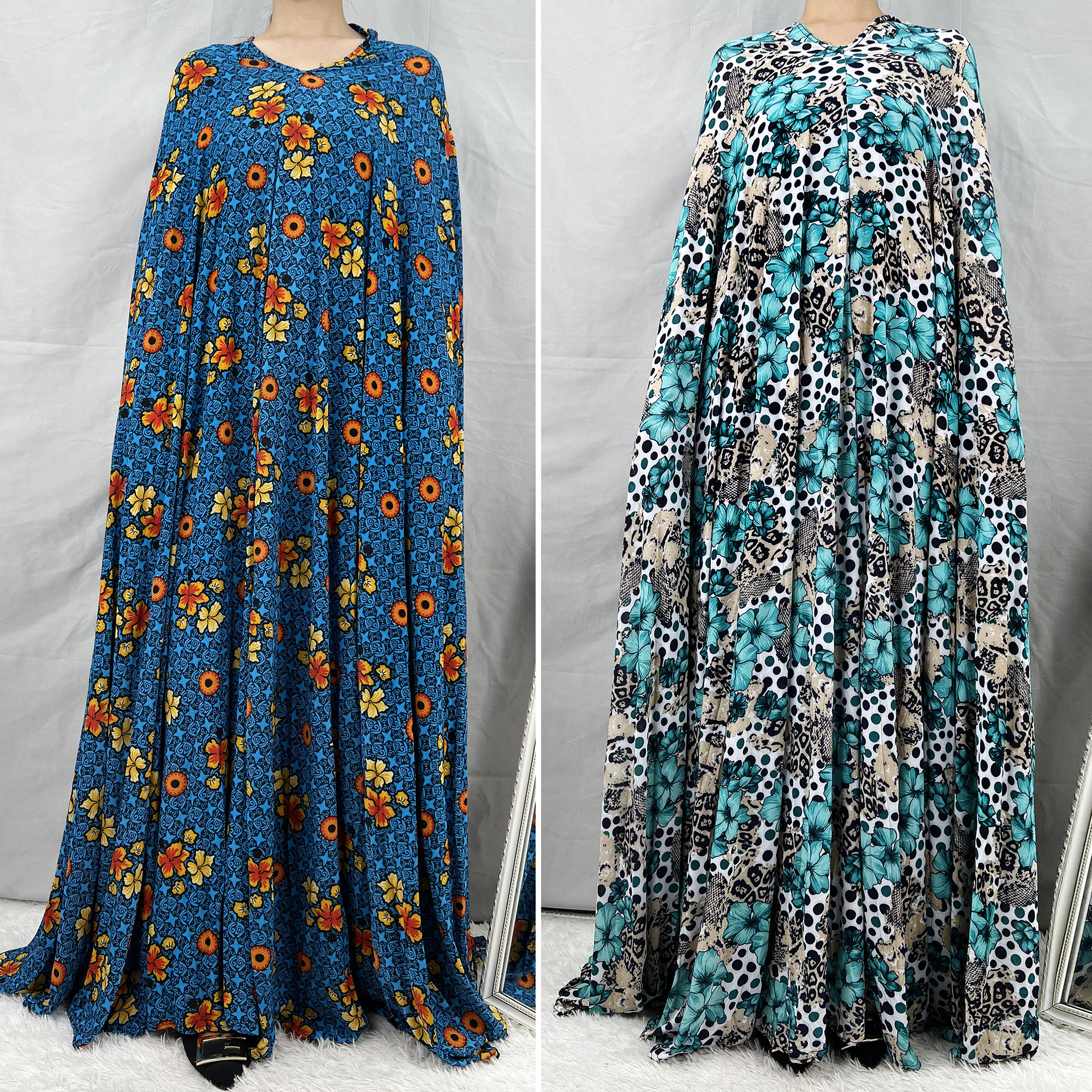 FIBRLOVER-Ensemble de Vêtement de Prière pour Femme, 1 Pièce, Dubaï, Abaya, Arabe, Jibab, Fleurs, Djellaba, tiens imar, Caftan