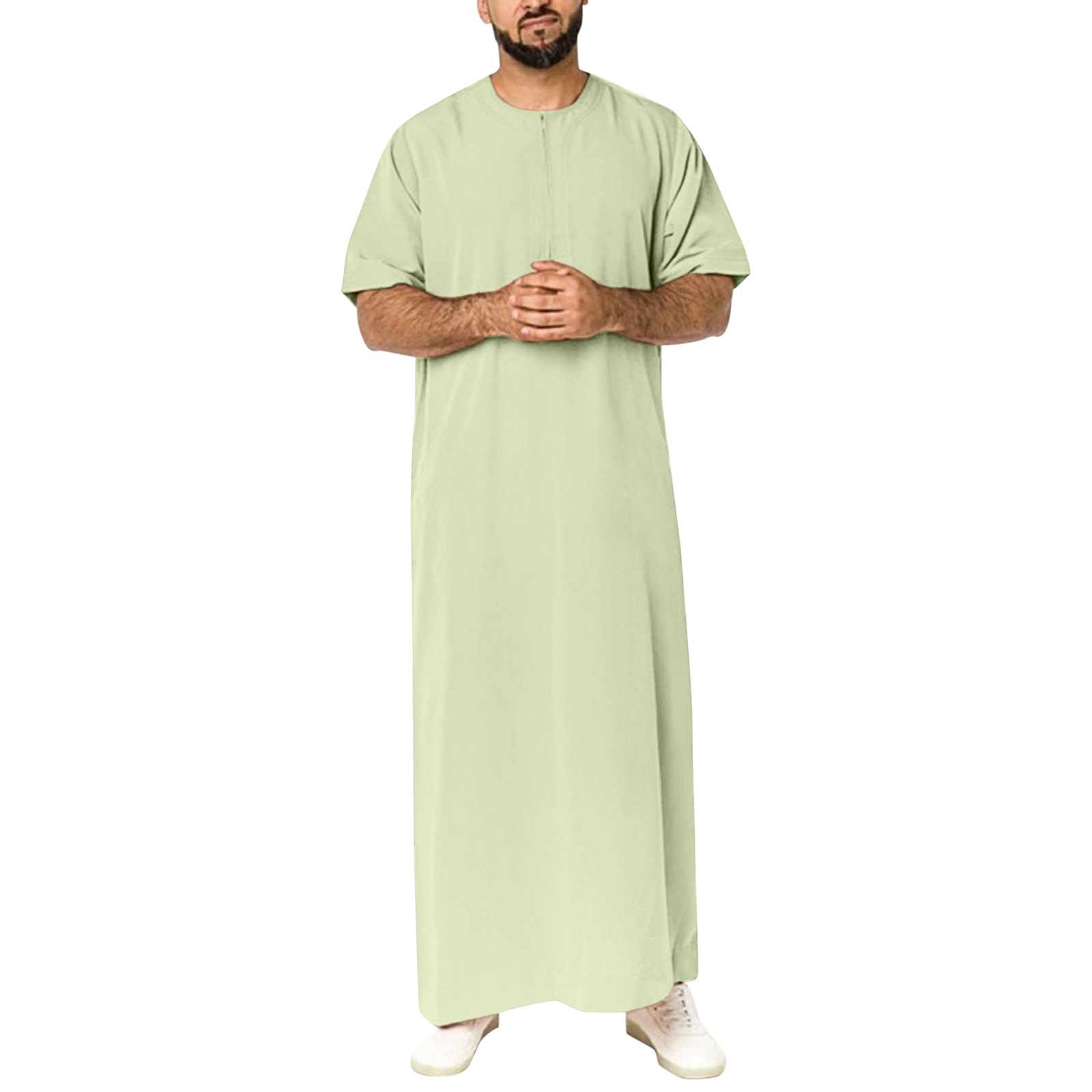 Nouvelle robe musulmane pour hommes 2026, Moyen-Orient, Arabie, Dubaï, Malaisie, fermeture éclair