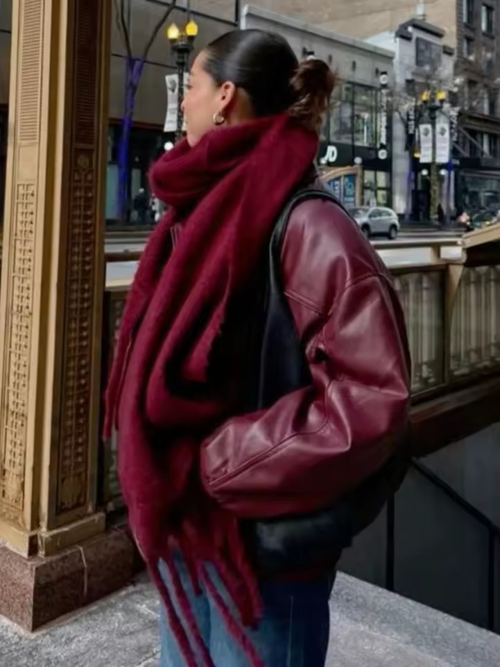 Écharpe d'hiver pour femmes cachemire chaud solide Pashmina couverture enveloppes femme épais doux Bufanda grand gland châle Long Poncho Echarpe